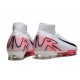 Scarpe Nike Zoom Mercurial Superfly 10 Elite FG Bianco Rosso Nero