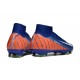 Scarpe Nike Zoom Mercurial Superfly 10 Elite FG Blu Arancio Bianco