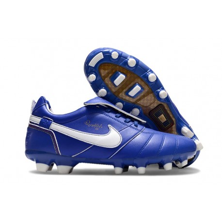 Nike Tiempo Legend X Elite FG Nuovo Blu Bianco