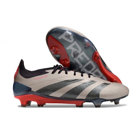 Adidas Predator Elite FG Platin Met Nero Aurora Carbone