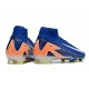 Nike Air Zoom Mercurial Superfly X Elite FG Blu Arancio Bianco