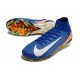 Nike Air Zoom Mercurial Superfly X Elite FG Blu Arancio Bianco