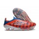 Scarpa adidas F50 + Laceless FG Rosso Blu Bianco