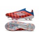 Scarpa adidas F50 + Laceless FG Rosso Blu Bianco