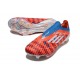 Scarpa adidas F50 + Laceless FG Rosso Blu Bianco