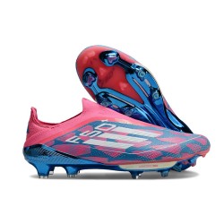 Scarpa adidas F50 + Laceless FG Solar Blu Ftwr Bianco Solar Rosa