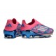 Scarpa adidas F50 + Laceless FG Solar Blu Ftwr Bianco Solar Rosa