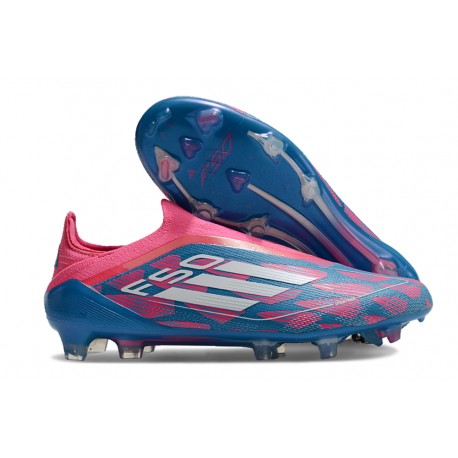 adidas Scarpa da Calcio F50 Elite LL FG Solar Blu Ftwr Bianco Solar Rosa